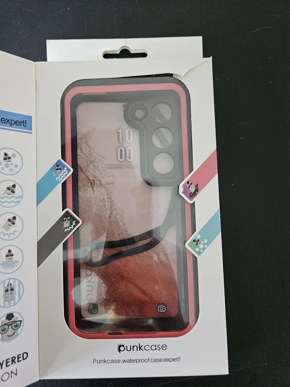 Black and Red Protective Phone Case - Compatible Cell Phone Accessory